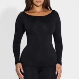 Compression Boat Neck Top Size S (NWT)